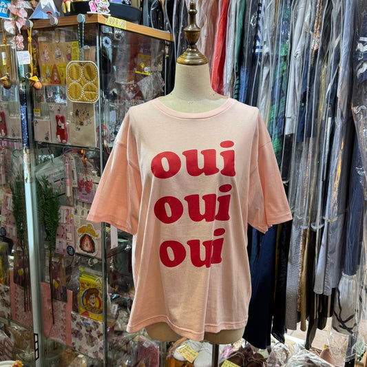 Ichi French Oui T-shirt, 2 Colors, made in Bangladesh
