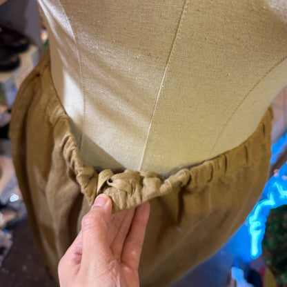 Ina Beige Linen Pants, made in Japan