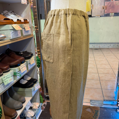 Ina Beige Linen Pants, made in Japan