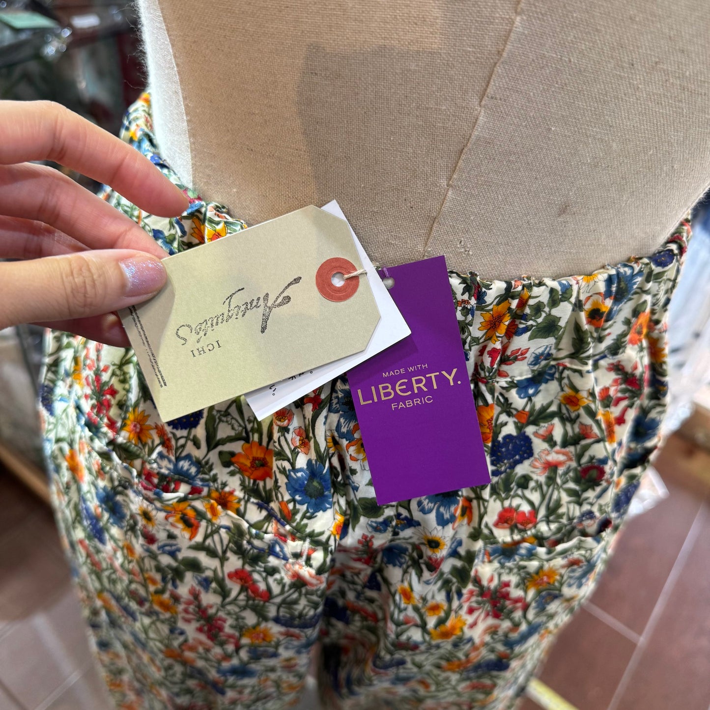 Ichi ANTIQUITES X Liberty London Pants, made in Japan