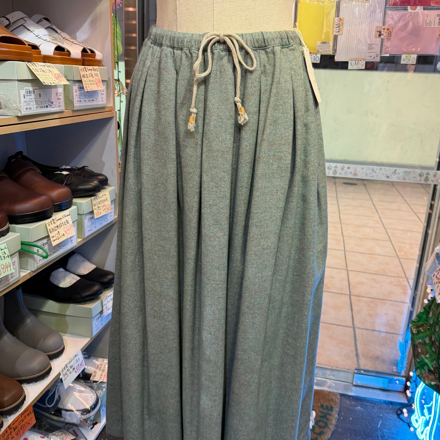 VM Cotton Grey Skirt, made in Japan