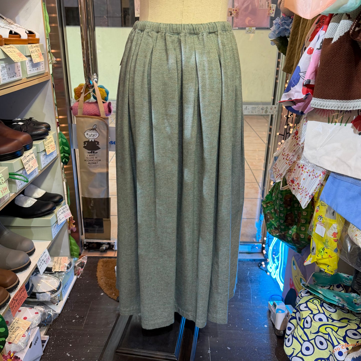 VM Cotton Grey Skirt, made in Japan