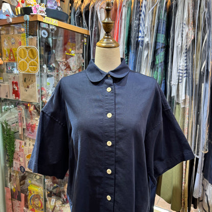 Sale- La marine Française Linen Navy Shirt