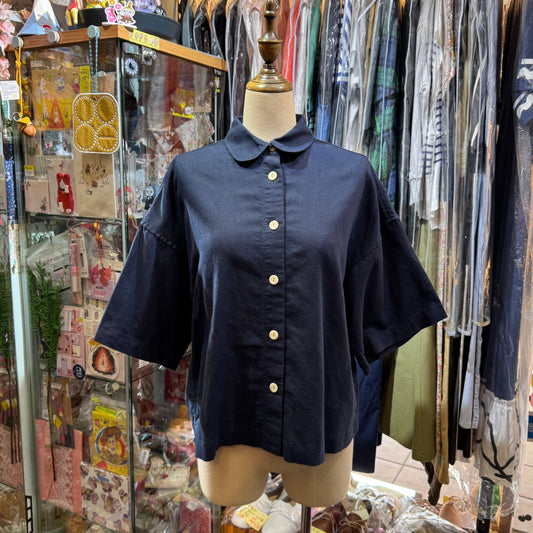 La marine Française Linen Navy Shirt