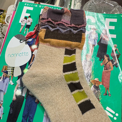 Nannette Wool Socks, 2 Colors, made in Japan