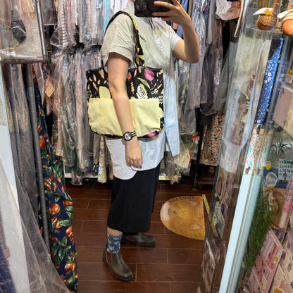 Handmade Vegetables Tote Bag, Fabric from Japan