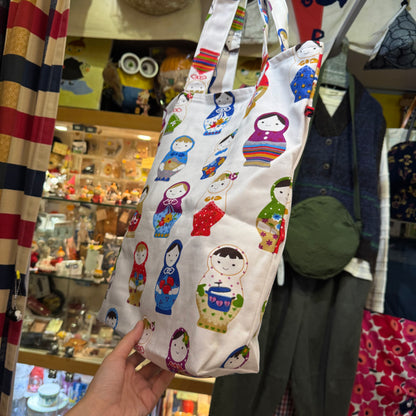 Handmade Dolls Prints Tote Bag