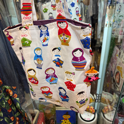 Handmade Dolls Prints Tote Bag