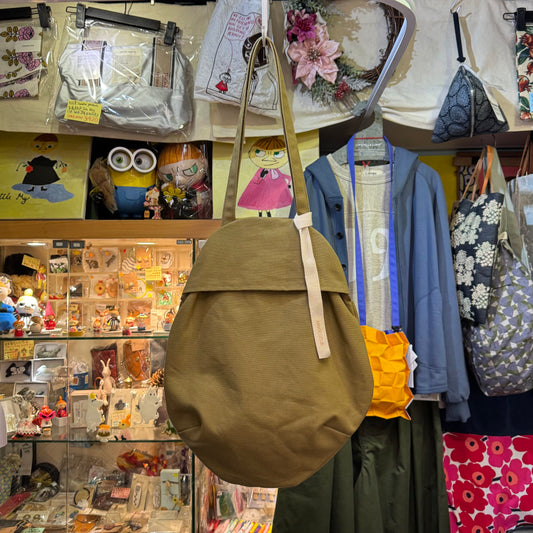 Anvocoeur Caramel Canvas Egg Bag, made in Japan
