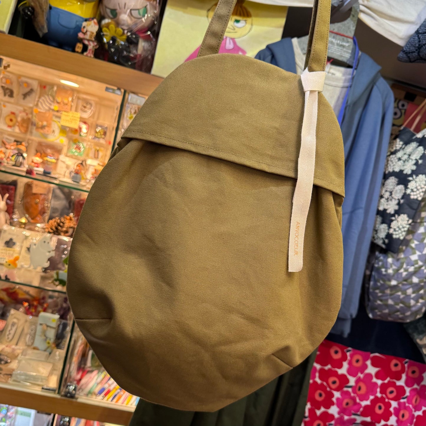 Anvocoeur Caramel Canvas Egg Bag, made in Japan