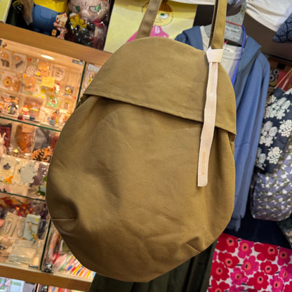 Anvocoeur Caramel Canvas Egg Bag, made in Japan