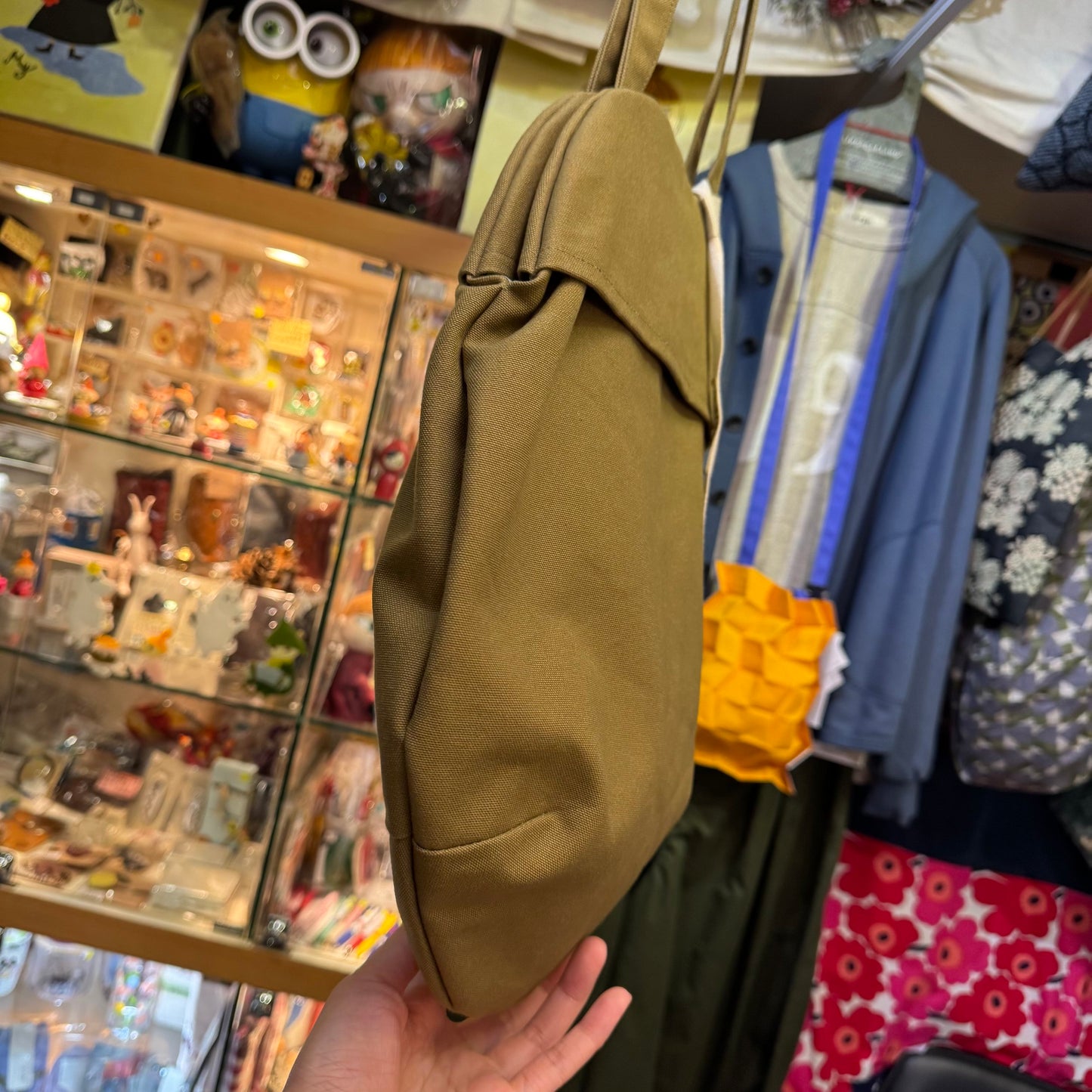 Anvocoeur Caramel Canvas Egg Bag, made in Japan