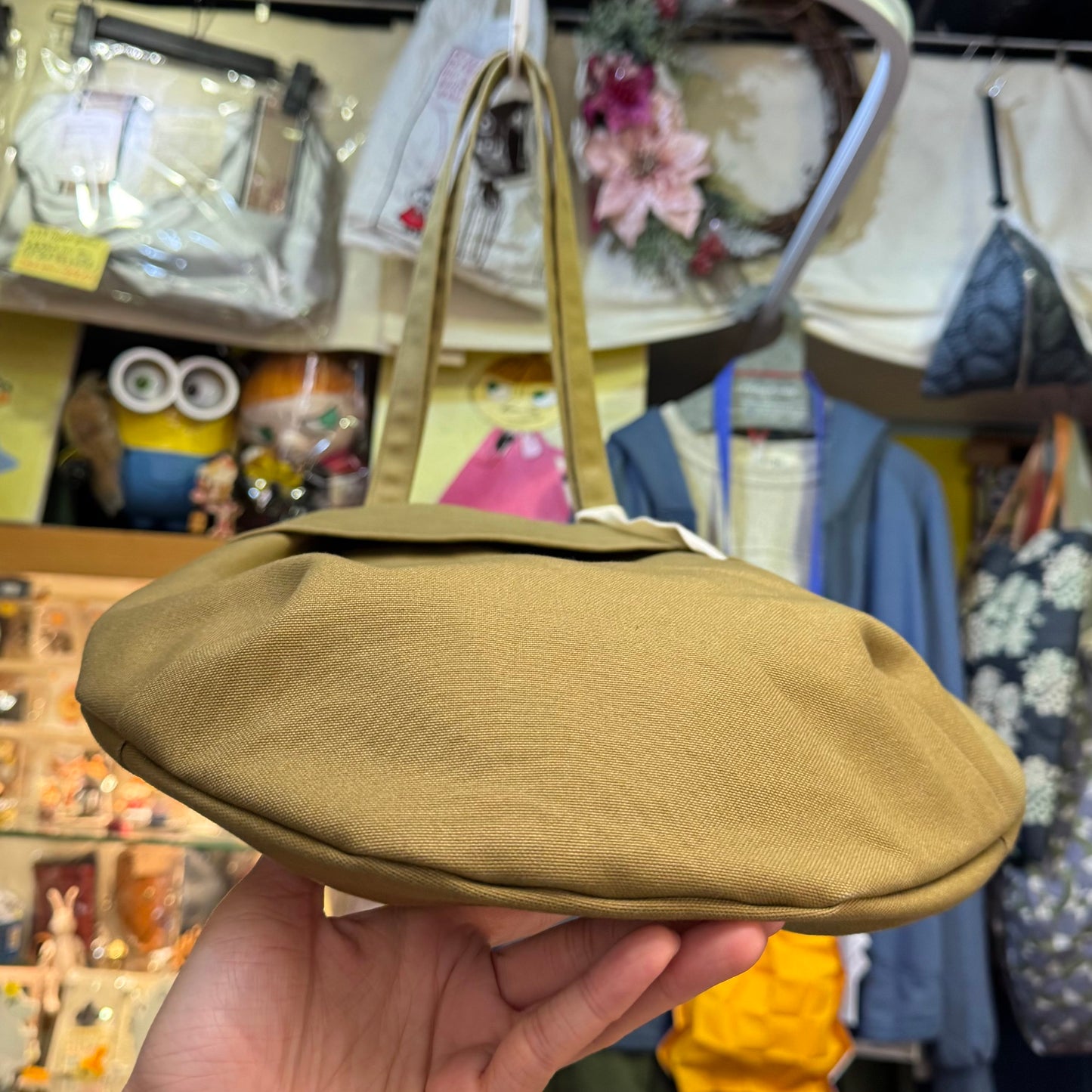 Anvocoeur Caramel Canvas Egg Bag, made in Japan