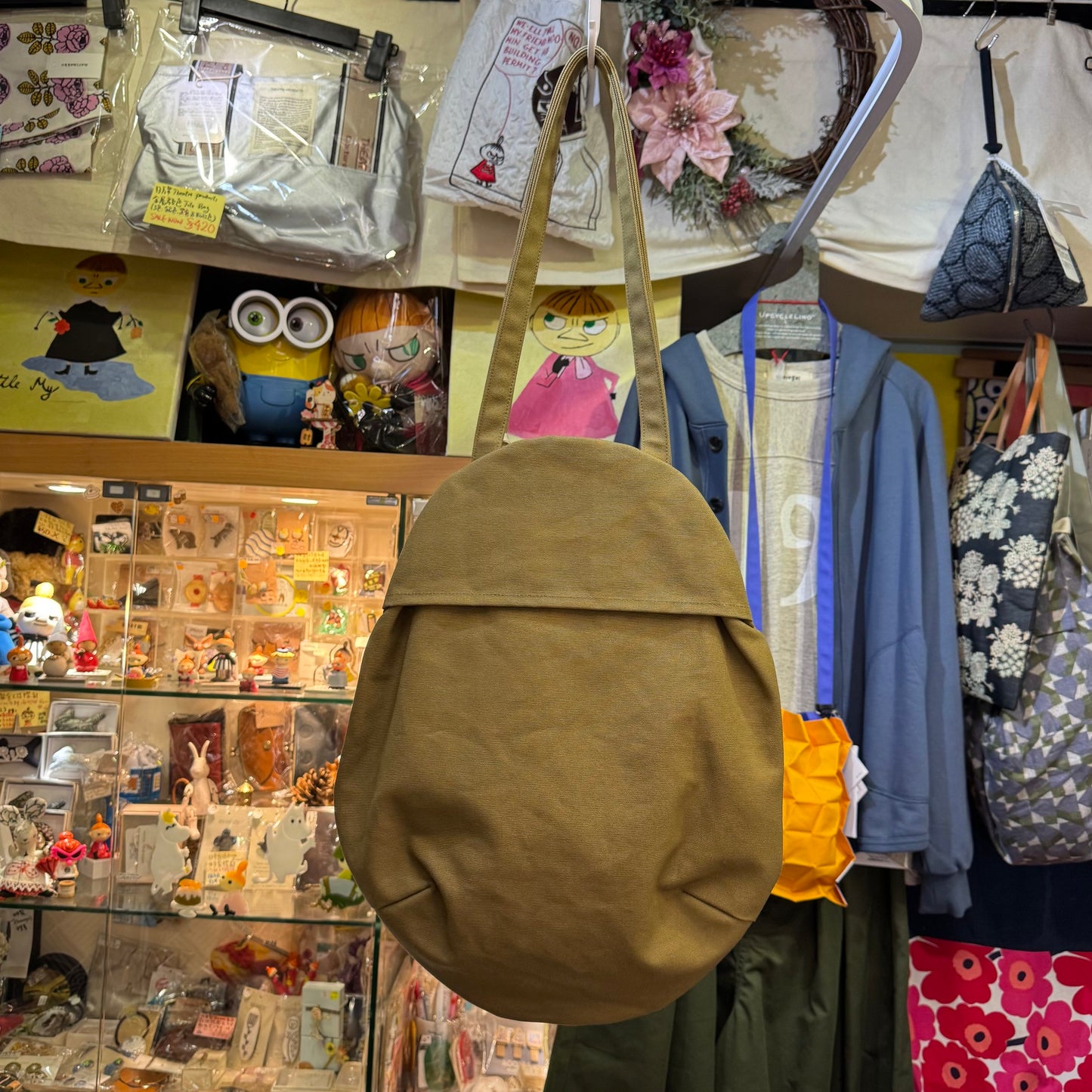 Anvocoeur Caramel Canvas Egg Bag, made in Japan
