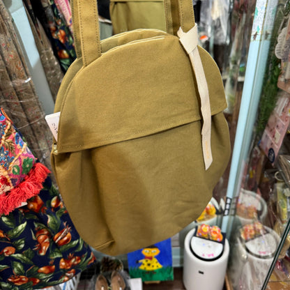 Anvocoeur Caramel Canvas Egg Bag, made in Japan