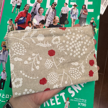 Handmade Small Pouch, fabric from Japan