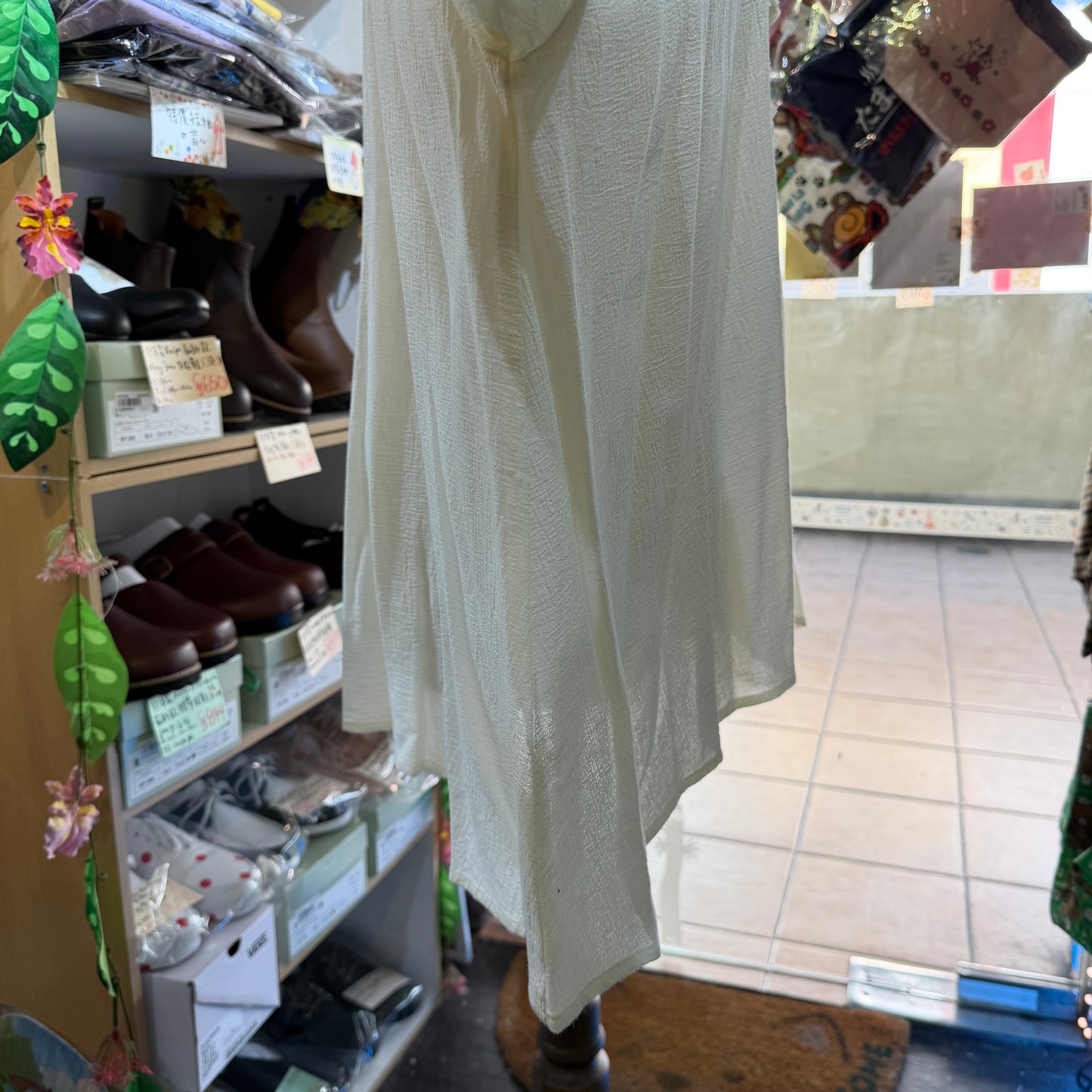 Tang Ivory Ruffle Frill Shirt