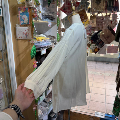 Tang Ivory Ruffle Frill Shirt