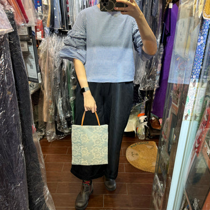 Castle Combe Embroidery Clutch Bag, made in Japan