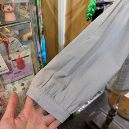 Tukuroi by Sun Valley Grey Embroidery Blouse Top