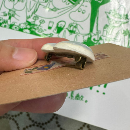 Sale- Kanmi Handmade Ceramic Brooch, made in Japan