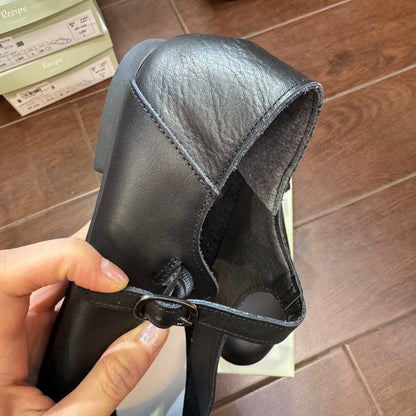Recipe Mary Jane Leather Shoes, 3 Colors, made in Japan