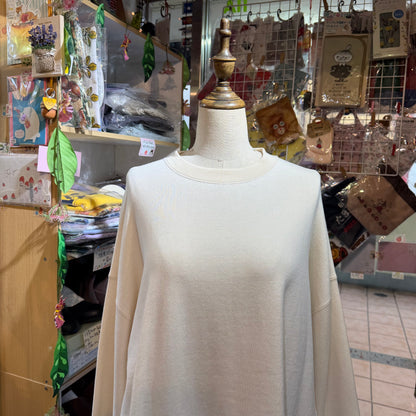 Tumugu Ivory Sweatshirt, made in Japan