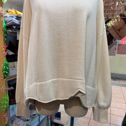 Tumugu Ivory Sweatshirt, made in Japan