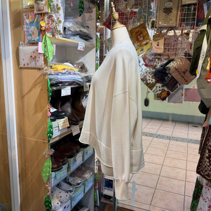 Tumugu Ivory Sweatshirt, made in Japan