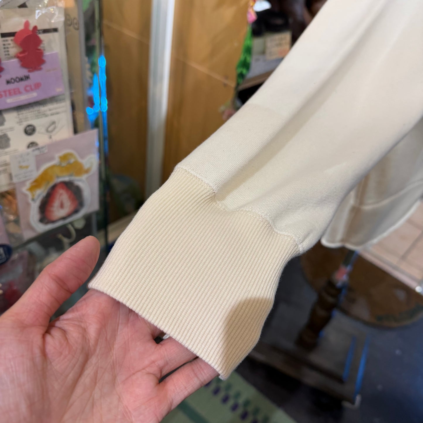 Tumugu Ivory Sweatshirt, made in Japan