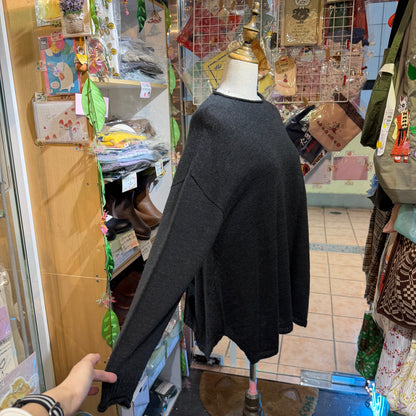 SO Charcoal Sweater, made in Japan