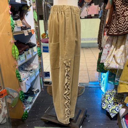 Tumugu Beige Corduroy Pants, made in Japan