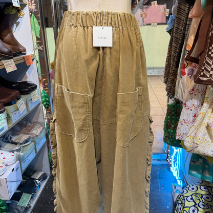 Tumugu Beige Corduroy Pants, made in Japan
