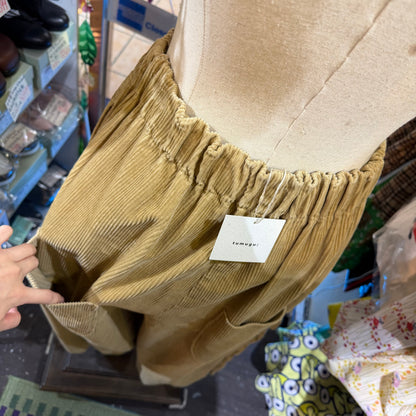 Tumugu Beige Corduroy Pants, made in Japan