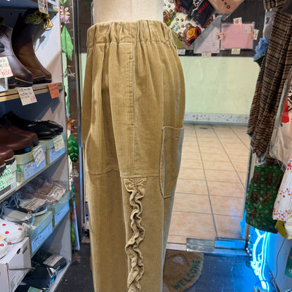 Tumugu Beige Corduroy Pants, made in Japan