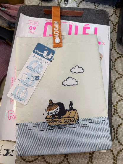 Moomin and Little My Folding Umbrella Mini Bag, Water Absorption