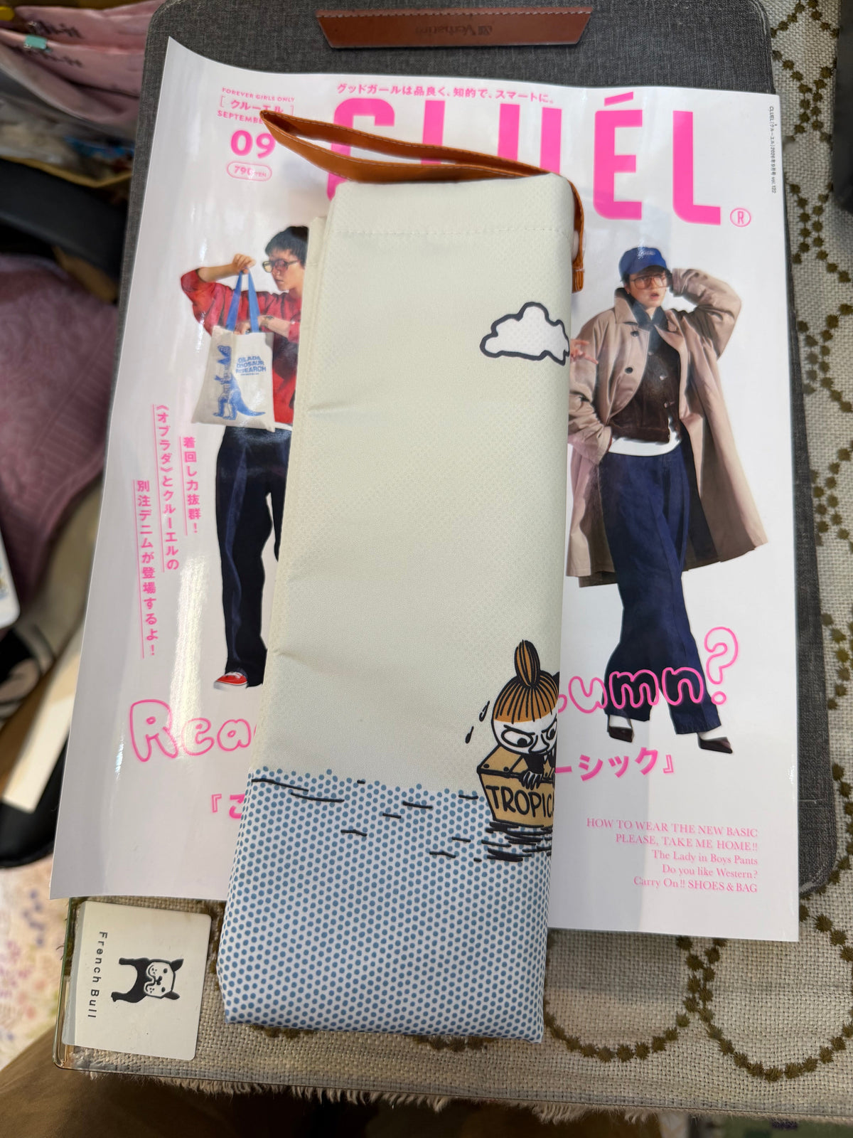 Moomin and Little My Folding Umbrella Mini Bag, Water Absorption