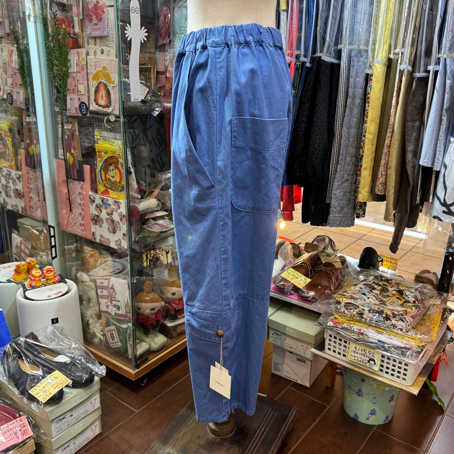 Tumugu Blue Tinker Pants, made in Japan
