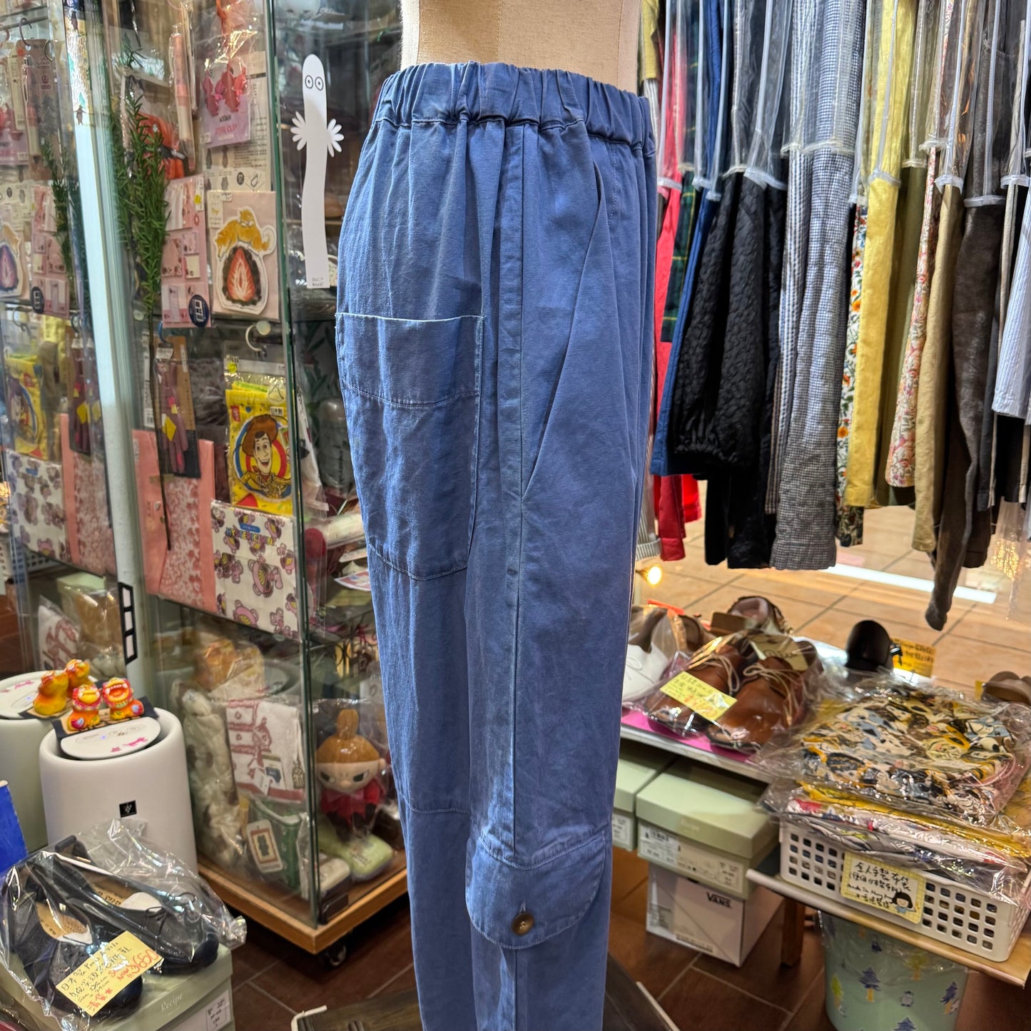 Tumugu Blue Tinker Pants, made in Japan