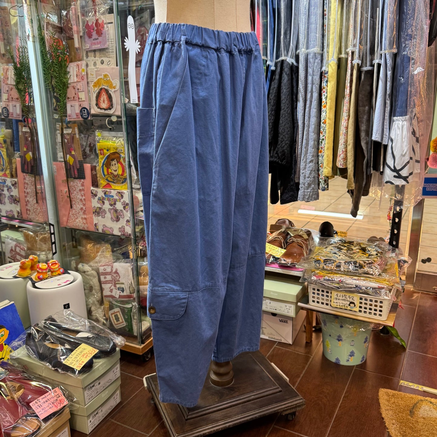 Tumugu Blue Tinker Pants, made in Japan