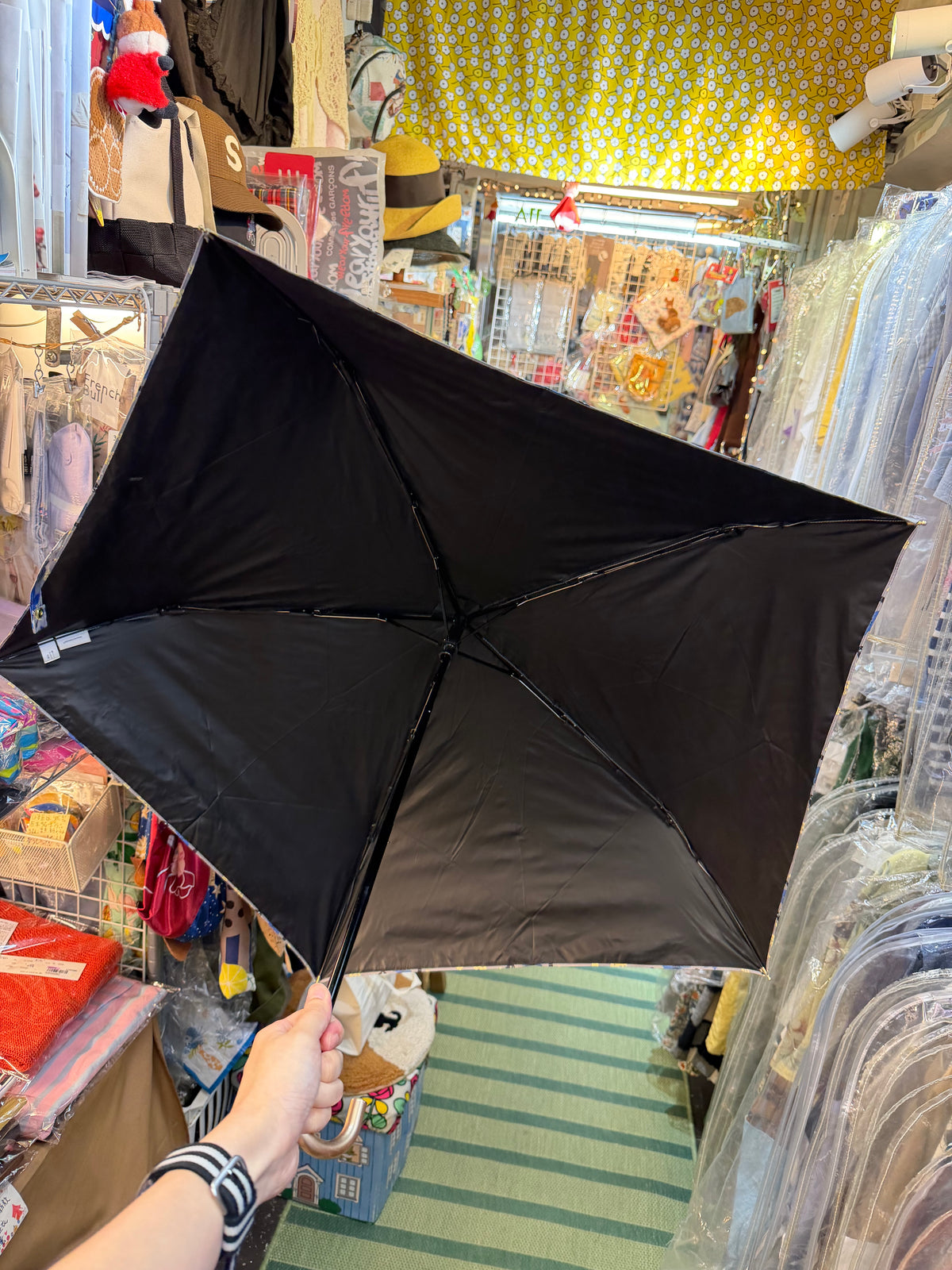Little My Grey Sunny and Rainy Folding Umbrella , 100% UV Cut, UPF 50+, 2 Colors