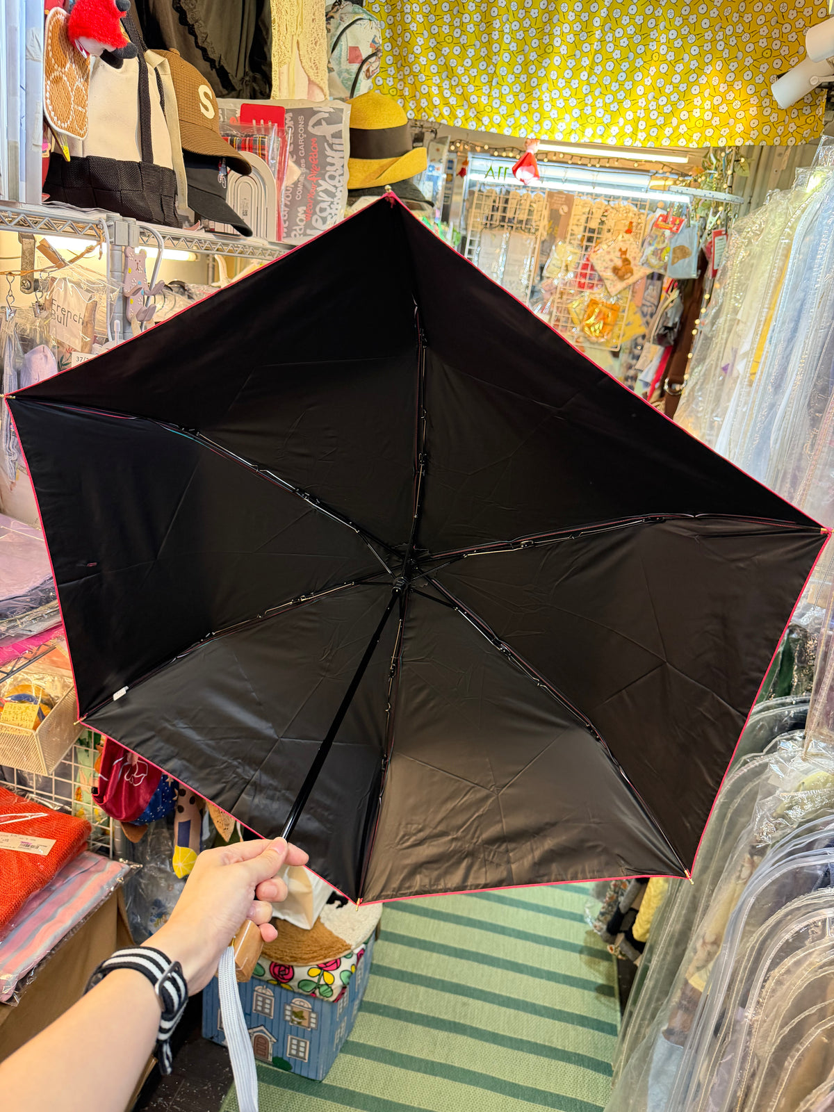 宮下和 Miyashita Nodoka x Soleil Cat pattern Folding Umbrella, Sunny and rainy days,  UPF50+ UV 100% Cut