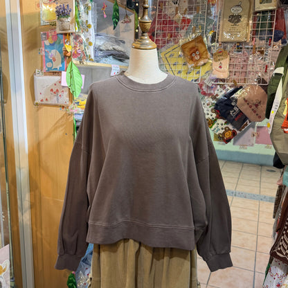 Estroislose Brown Sweatshirt, made in Japan