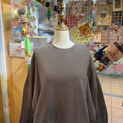 Estroislose Brown Sweatshirt, made in Japan