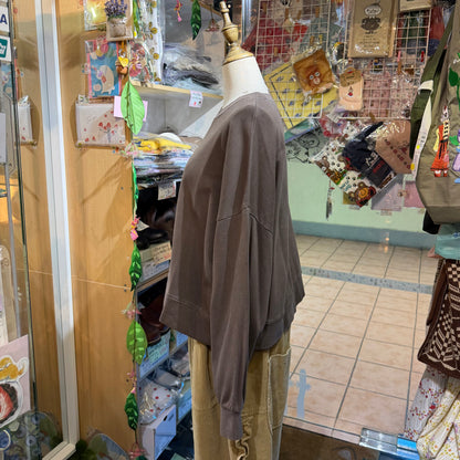 Estroislose Brown Sweatshirt, made in Japan