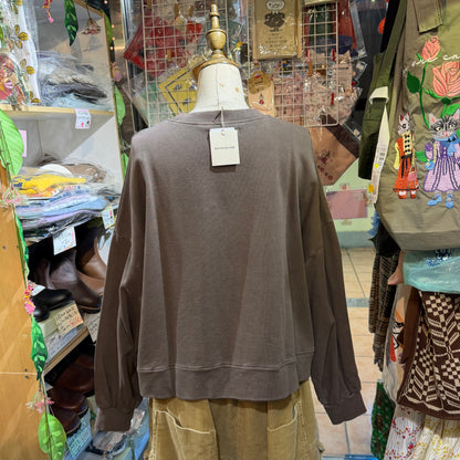 Estroislose Brown Sweatshirt, made in Japan