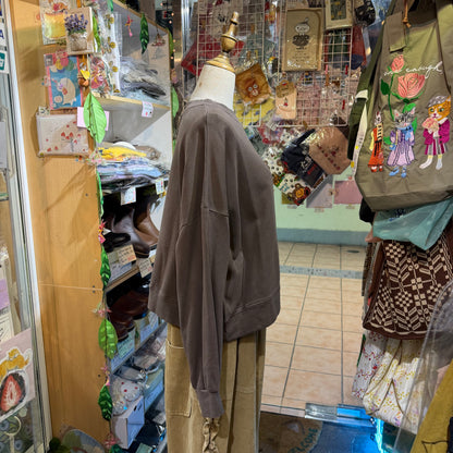 Estroislose Brown Sweatshirt, made in Japan