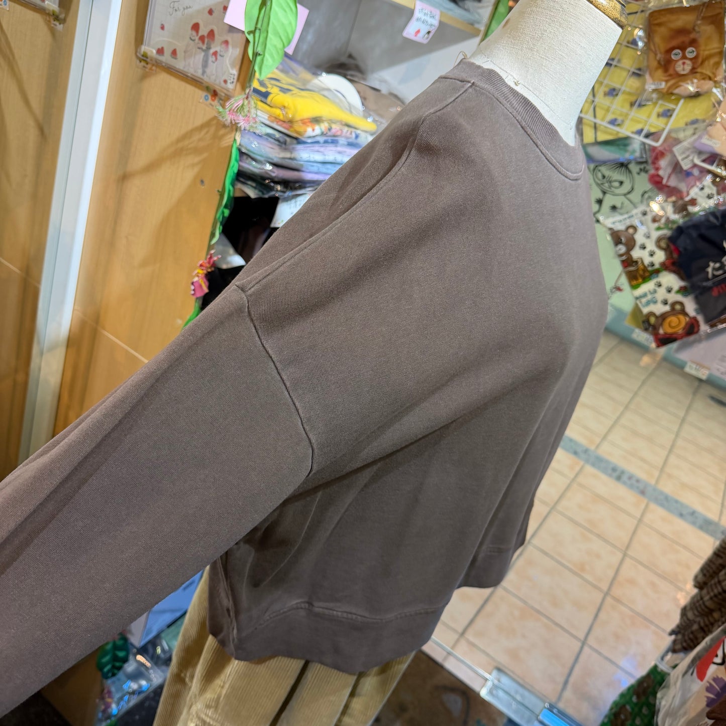 Estroislose Brown Sweatshirt, made in Japan