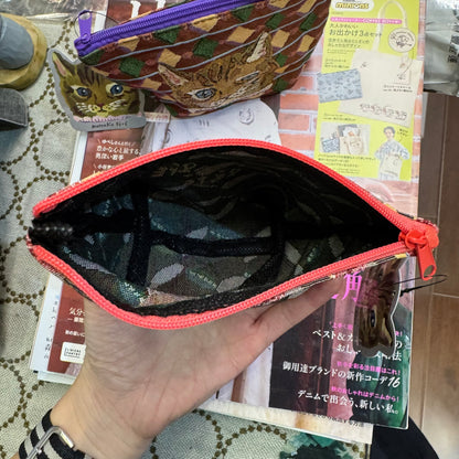 Nathalie Lete Cat Pouch, 2 patterns