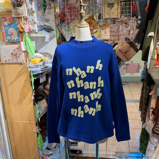 Laiterie nhanh Blue Sweatshirt, made in Japan